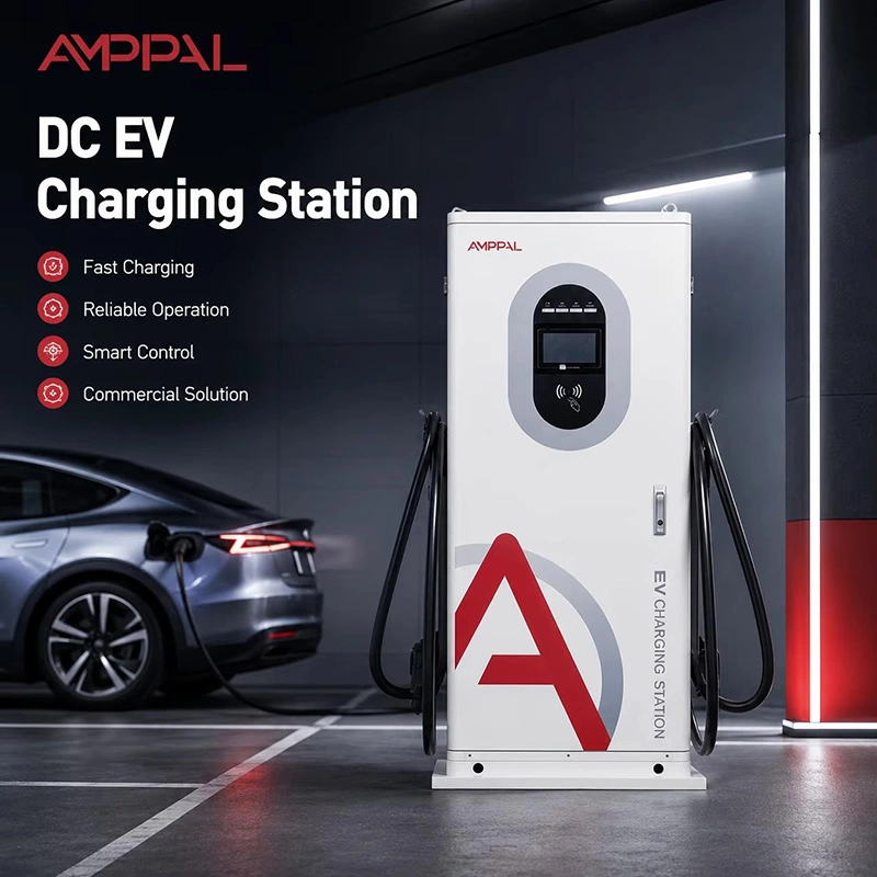 40 kW:n kaupallinen integroitu DC EV-latausasema julkiseen pysäköintiin